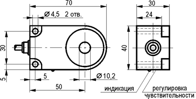 Габариты ISB R1A5-32P-R10-LZ